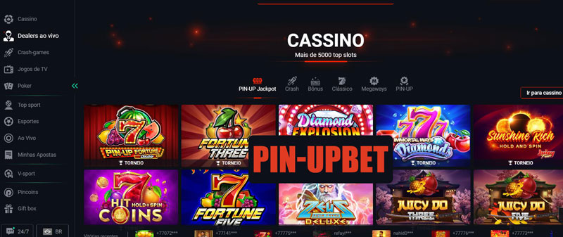 Desenvolvimento de Pinup Bet Casino