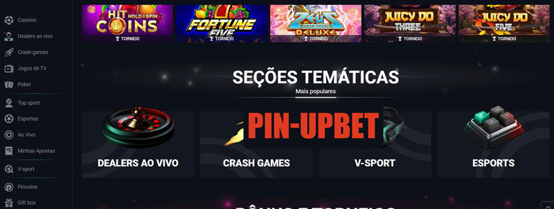 Jogos Disponíveis no Pinup Bet Casino